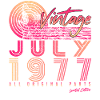 Millésime 1977 Juillet