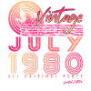 Retro 1980 Juillet