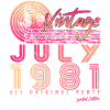 Retro 1981 Juillet