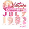 July 1982 40th birthday