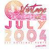 18e anniversaire juillet 2004