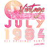 Retro 1984 Juli