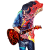 Demonic guitarist