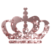 Queen Crown Pink Glitter customizable