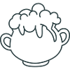 Cauldron with bubbling potion