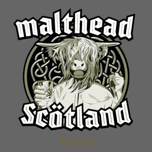 Whisky Merch Design Malthead Scotland Hochlandrind