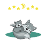 Nice Sleeping Wolf gift