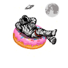 Spaceman On A Donut