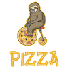 Sloth Riding Pizza Gift