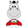 SUPERHELD - ZEBRA - TIER - KIND - BABY