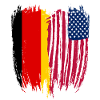 Allemagne Drapeau Américain
