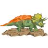 Triceratops Dino in polygon style