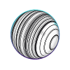 Boule rayée