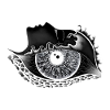 Large eye transverse white
