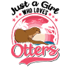 Otter Mädchen Fischotter Seeotter