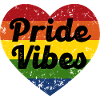 Pride Vibes Heart Design
