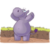 Maskotti Inge Hippo Yoga1