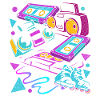 80s Music Gift Idea Cassette