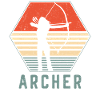 Archery Bow Archer Girl Retro