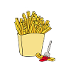 French fries ketchup gift