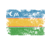 Karakalpakstan Flag Distressed