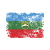 Karachay Cherkessia Drapeau en détresse