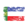 Khakassia Flag Distressed - Khakas Flag