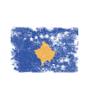 Kosovo Flag Distressed - Kosovar Flag