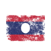 Laos Flag Distressed - Lao Flag