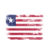 Liberia Flag Distressed - Liberian Flag