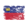 Liechtenstein Flag Distressed