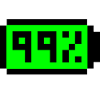 Battery 99% Pixel Art