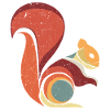Retro Squirrel Rodent Animal