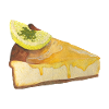 Lemon cake cheesecake