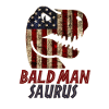 Patriotic Bald man Dinosaur