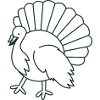 Round turkey showing