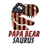 Patriotic Papa bear Dinosaur