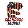 Patriotic Grandpop Dinosaur