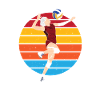 Volleyball Player Team Retro