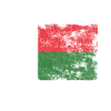 Madagascar Flag Distressed Malagasy Flag