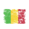 Mali Flag Distressed - Malische Flagge
