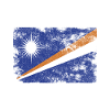 Marshall Islands Flag Distressed