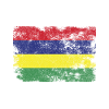 Mauritius Flag Distressed Mauritian Flag