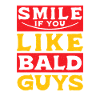 Lächeln, wenn du kahle Jungs magst Kahlheit