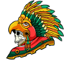 Aztec Eagle Warrior Maya Skull Inca