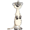 Lustiges Nerdmännchen Erdmännchen I Nerd
