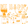 Happy Bee Gnome Honey Beekeeping