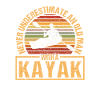 Funny kayaker Never underestimate one