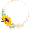 Couronne de tournesol personnalisable