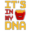 È nel mio DNA Pixel Art Fries Fries